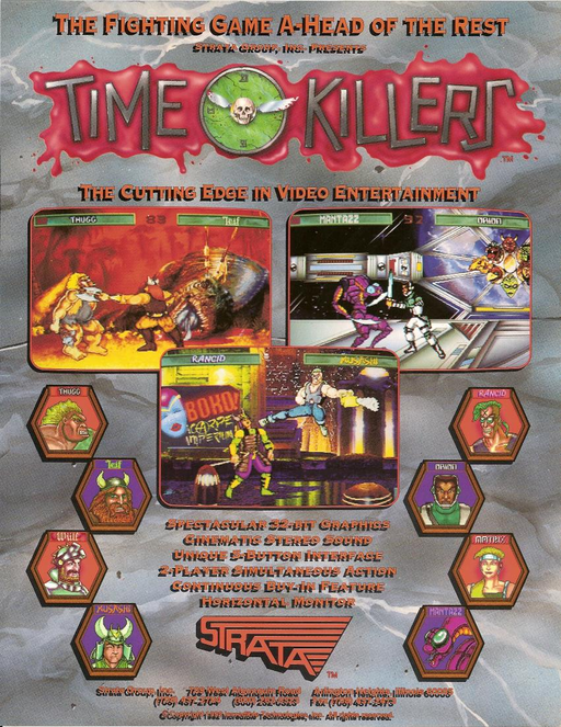 Time Killers (v1.21, alternate ROM board) Arcade Game Cover